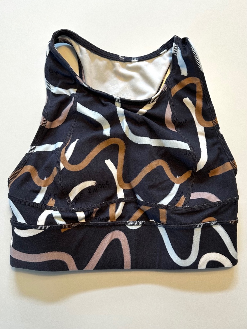Sweaty Betty Love 2 Move Printed Racerback Sports Bra Small